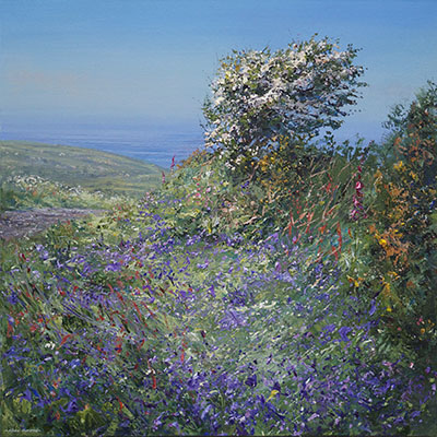Mayblossom and Bluebells, Tevalgan Hill
